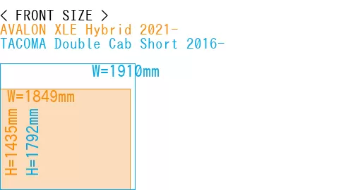 #AVALON XLE Hybrid 2021- + TACOMA Double Cab Short 2016-